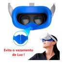 Capa Facial de Silicone Virtua FX para Meta Quest 2 - Anti-Suor, Lavável e Retenção de Luz Aprimorada