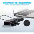 Câmera Webcam E-ptz Tenveo 4k Ultra Hd Com Ia + Controle