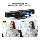 Câmera Webcam E-ptz Tenveo 4k Ultra Hd Com Ia + Controle