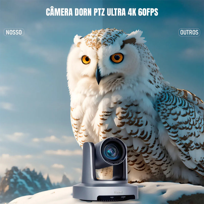 Câmera Dorn Ptz 20x Hdmi Sdi Rj45 Usb + Controladora