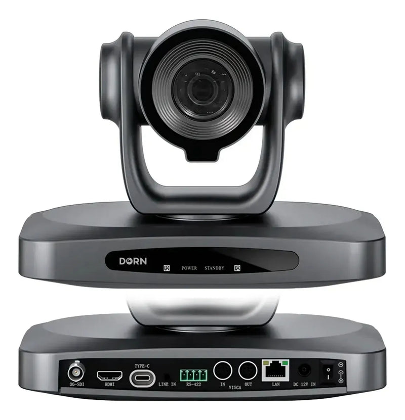 2x Câmera Robótica PTZ Dorn 30xU 4K HDMI NDI|HX Webcam + Controladora (Kit com Duas Câmeras PTZ 4K Zoom 30x + 1 Controladora)