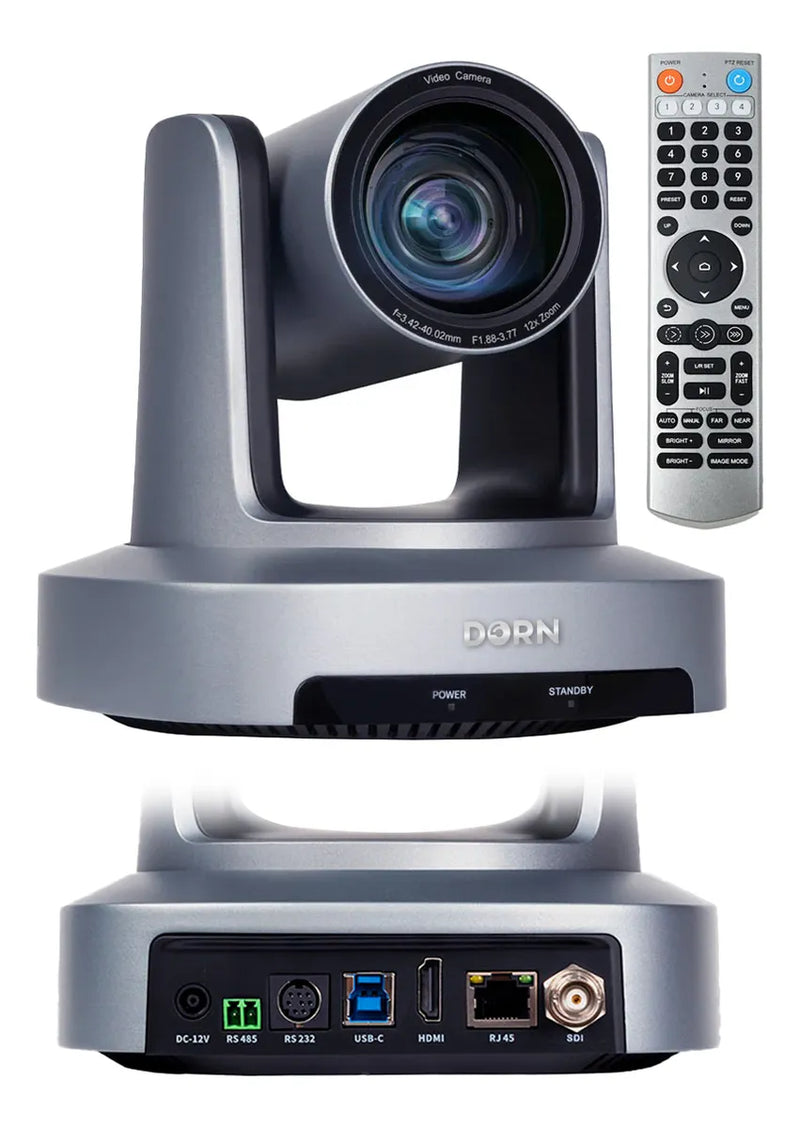 Três Câmeras Dorn Ptz 20x Hdmi Sdi Rj45 Usb + Controladora