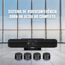 Vídeo Conferência Usb 4k Microfone Wireless - Dorn V4
