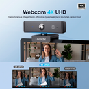 Webcam Dorn Mini Full Hd 4k Com Microfone Duplo Usb