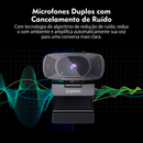 Webcam Dorn Mini 4k Com Microfone Duplo Usb