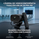 Webcam Dorn B 4k 120° Microfone Alto-falante Controle