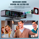 Webcam Dorn Vision 4k Profissional Ultra Hd - Sensor 1/1.56 Foco PDAF