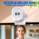 Webcam Dorn Dual 4k Lente Dupla Luz Led Controle Remoto