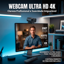 Webcam Dorn B 4k 120° Microfone Alto-falante Controle