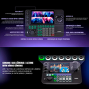 Kit 3 Câmeras Robóticas Ptz 4k 12x Dorn Hdmi Usb Rj45 NdiHX2 POE + Controladora PTZ Multiview + 3 Suportes de Parede