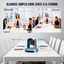 Câmera Robótica Ptz 4k 20x IA Dorn Hdmi Usb SDI NdiHX2 POE - Ultra HD - Com Suporte