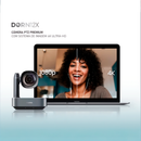 Kit 5 Câmeras Robóticas Ptz 4k 12x Dorn Hdmi Usb Rj45 NdiHX2 POE + Controladora PTZ Multiview + 5 Suportes de Parede