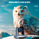 Kit 2 Câmeras Robóticas Ptz 4k 20x IA Dorn Hdmi Usb SDI NdiHX2 POE + Controladora PTZ Multiview + 2 Suportes de Parede