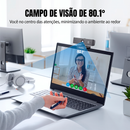 Webcam Dorn Mini Full Hd 4k Com Microfone Duplo Usb