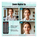 Webcam Dorn Pro Bar 4k 5x Com Controle E Microfone Duplo