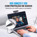 Webcam Dorn Mini Full Hd 4k Com Microfone Duplo Usb