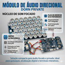 Kit Som Direcional Dorn Private Placa E Alto-falante Módulo