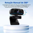 Webcam Dorn A90 4k 8mp 92° Usb Microfone Capa Privacidade