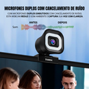 Webcam Dorn Pro Led 360 4k 12mp Luz Led E Microfone Duplo