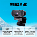 Webcam Dorn Mini 4k Com Microfone Duplo Usb