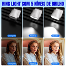 Webcam Dorn Dual 4k Lente Dupla Luz Led Controle Remoto