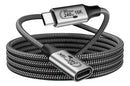 Cabo Extensor Dorn Thunderbolt 5 - 80 Gbps - 1 Metro -  Carregamento 240W e Vídeo 8K