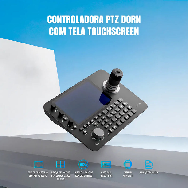 Mesa Controladora Ptz E Switcher Dorn Touch Switch para Câmeras PTZ