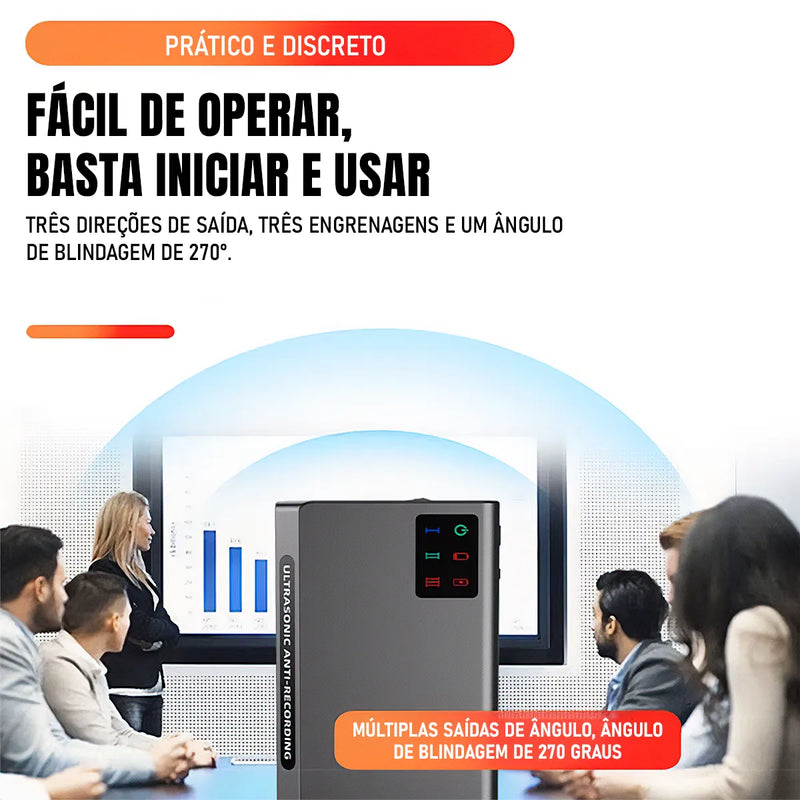 Bloqueador De Gravação De Voz Ultrassônico Portátil Dorn H80