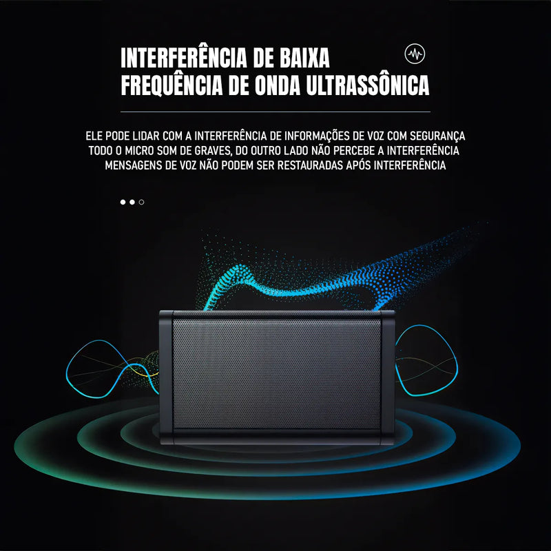Bloqueador De Gravação De Voz Ultrassônico Portátil - Dorn