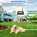 Coleira e Cerca Invisível Eletrônica Sem Fio de Adestramento Recarregável, Prova D'Água com Beep e Vibração