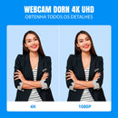 Webcam Dorn C 4K E-PTZ All-in-One: Rastreamento IA, Sensor IMX e Controle