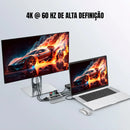 Hub USB-C 9-em-1 Dorn com NVMe M.2 e Power Delivery 100W - Docking Station Profissional