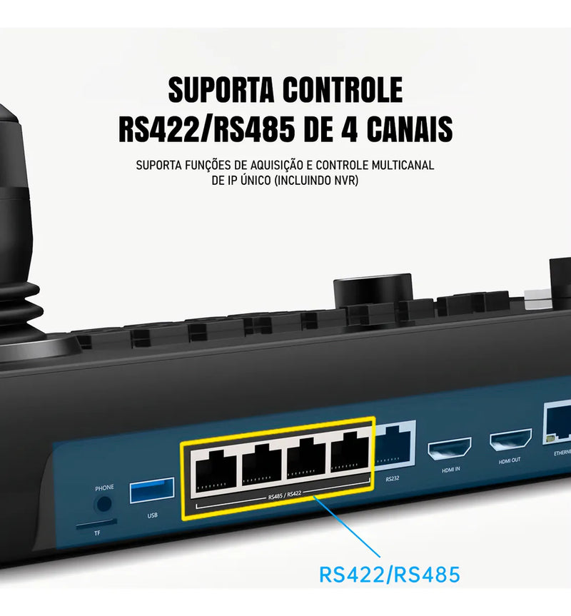 Mesa Controladora Ptz E Switcher Dorn Touch Switch para Câmeras PTZ