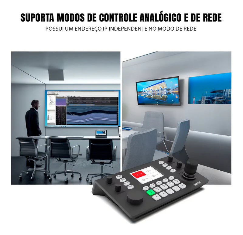 Mesa Controladora Ptz Dorn Pro Ip para Câmeras PTZ