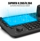 Controladora PTZ Dorn com Tela Touchscreen 7- Android 11, Joystick 4D, Decodificação 4K Gravação Externa Via USB e ONVIF IP