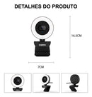 Webcam Dorn Pro Led 360 4k 12mp Luz Led E Microfone Duplo