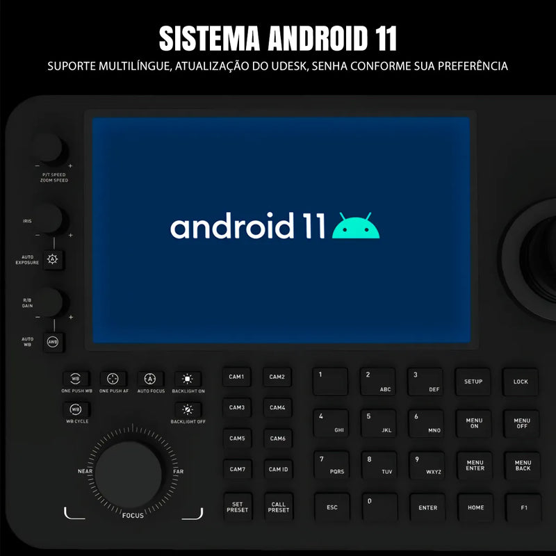 Mesa Controladora Ptz E Switcher Dorn Touch Switch para Câmeras PTZ