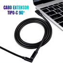 Cabo Extensor USB-C 3.2 Gen 2 Dorn - 10Gbps, Carregamento 100W e Vídeo 4K