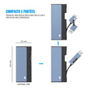 Teclado Magic Dorn para iPad Mini 6 / 7 - Touchpad, RGB Retroiluminado e Capa 360°