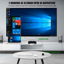 Switch KVM Dorn para Compartilhar Tela e USB entre 2 Dispositivos USB-C Thunderbolt ou Notebooks -  4K 60HZ e PD 100W