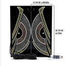 Painel LED de Olho Virtua FX para Carro - USB, Alto Brilho e Letreiro de Expressões Criativas