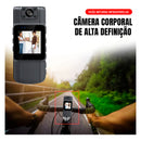 Câmera Corporal Dorn 2K HD com Visão Noturna - Lente 180°, IP65 e Gravação em Loop