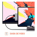 Hub Adaptador Dorn USB-C 4 em 1 com HDMI 4K - USB 3.0 e P2