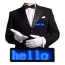 Mini Placa LED Virtua FX USB Personalizável - Crachá Digital, Bateria 25 Horas e Recarga Rápida