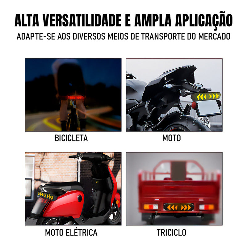 Lanterna Traseira Bike C/seta Inteligente S/fio - Virtua Fx