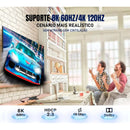 Switch Hdmi 3x1 8k/60hz 4k/144hz Preto - Dorn Jl