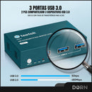 Hub Kvm Switch Hdmi Usb-c 2x Pcs P/ 2x Tela 8k Usb 3.0 Pd