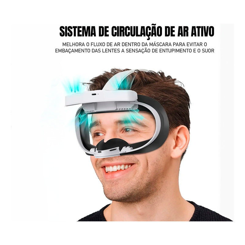 Capa Facial Com Sistema De Resfriamento Para Oculus Quest 2