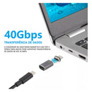Adaptador Magnético Dorn USB-C - 40Gbps e Carregamento Rápido 100W