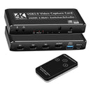 Placa de Captura e Switcher HDMI 3x1 Dorn - Gravação 4K 30fps e Streaming Multicâmera USB 3.0